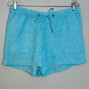 C & C California 100% Linen Drawstring Waist Shorts